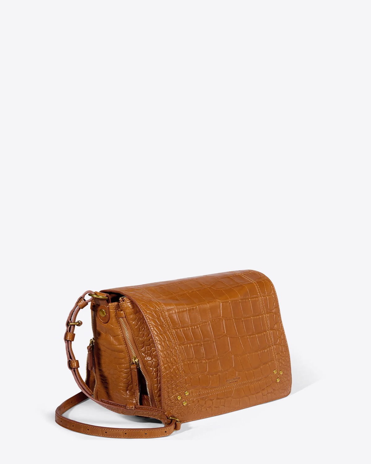 Jérôme Dreyfuss Collection Igor Lambskin - Croco Whisky