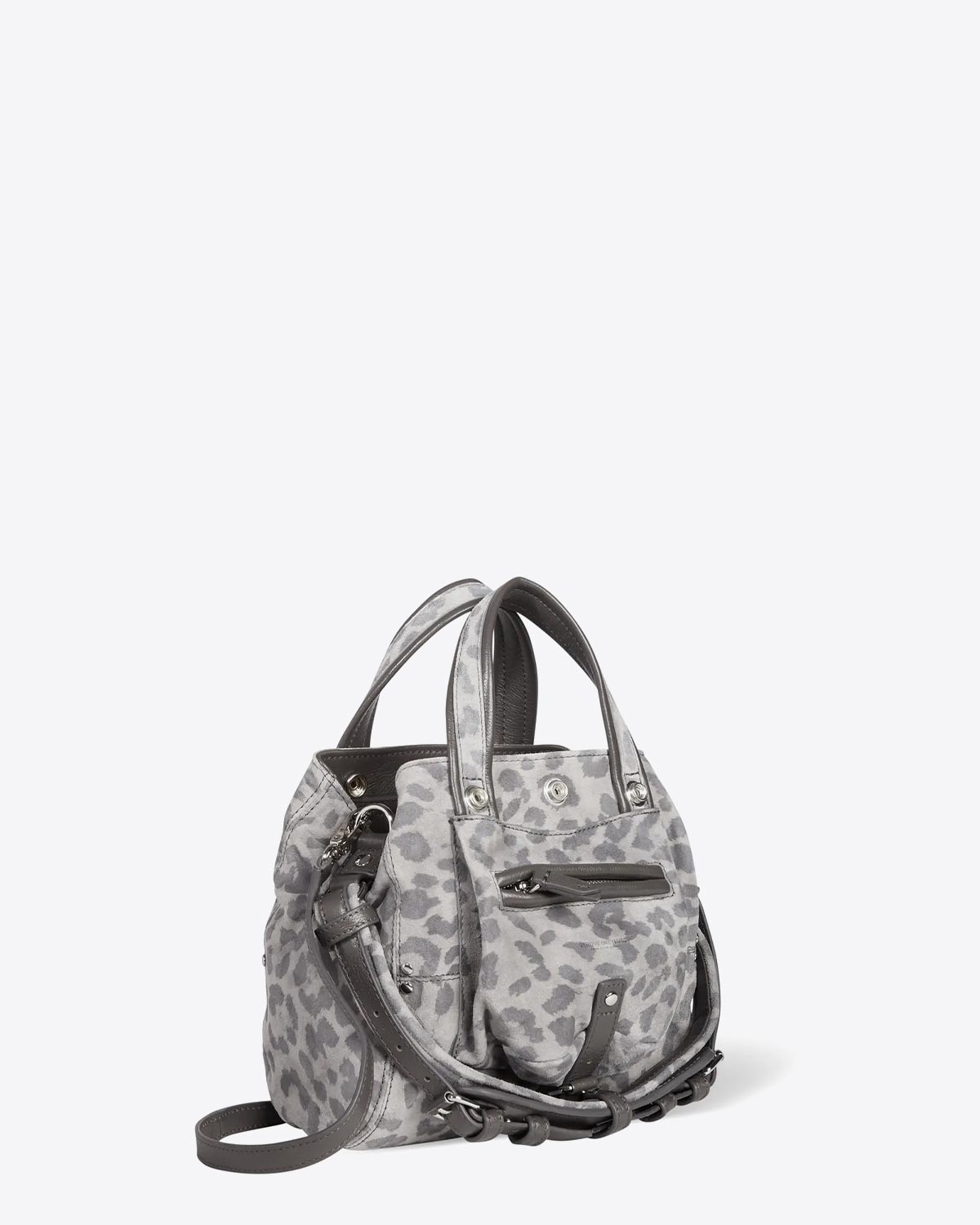 Sac Billy Nano Split Suede Léopard Gris Jérôme Dreyfuss
