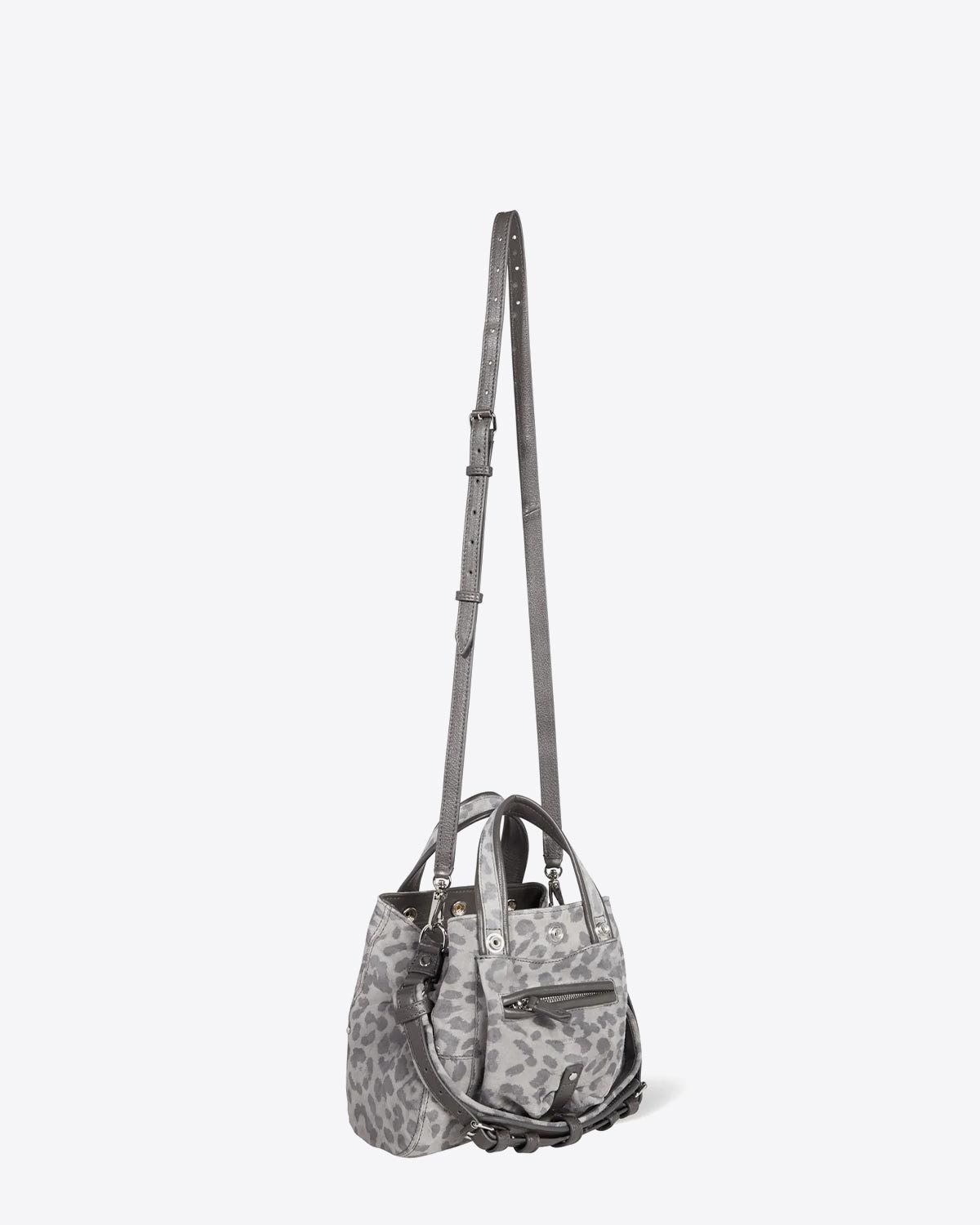 Jérôme Dreyfuss
 Sac Billy Nano Split Suede Léopard Gris 