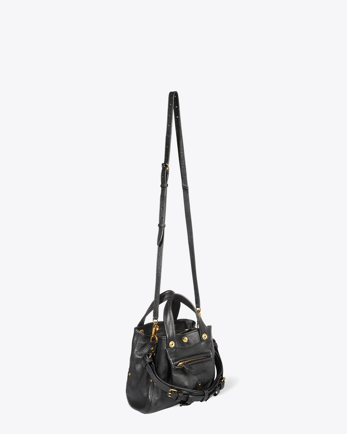 Jérôme Dreyfuss Sac Billy Nano Buffle Noir Brass