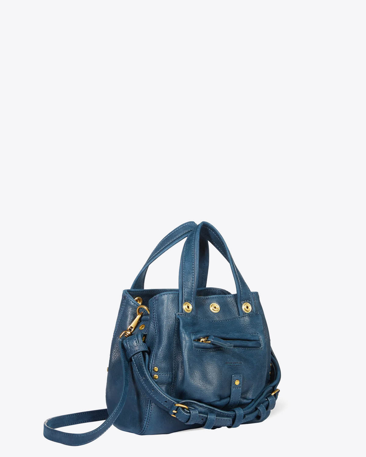 Jérôme Dreyfuss Sac Billy Nano Chèvre Noircie Night Blue