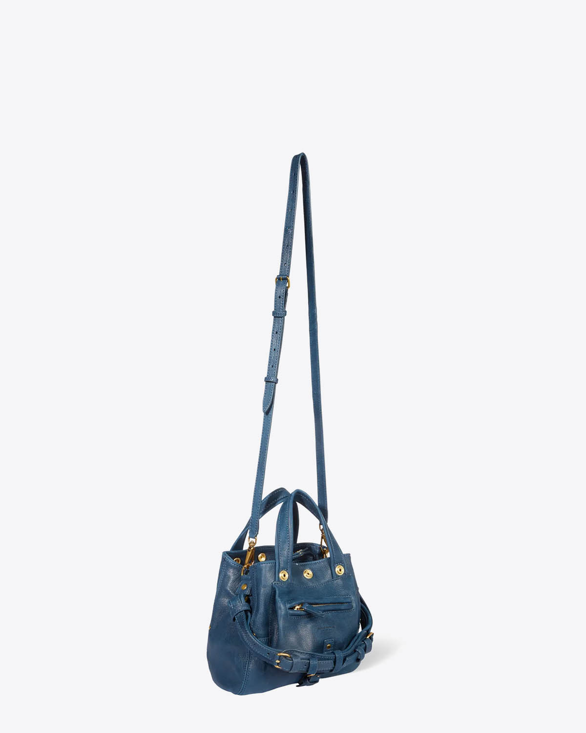 Jérôme Dreyfuss Sac Billy Nano Chèvre Noircie Night Blue