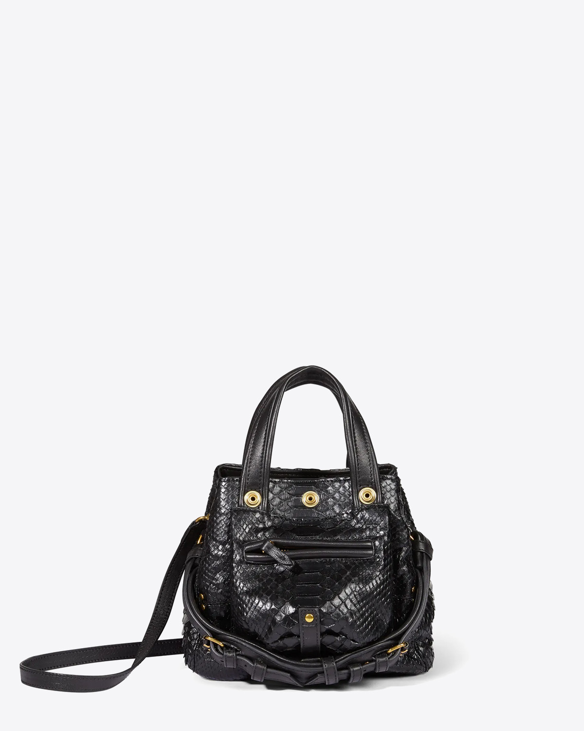 Jérôme Dreyfuss Pré-Collection Sac Georges M - Python Noir