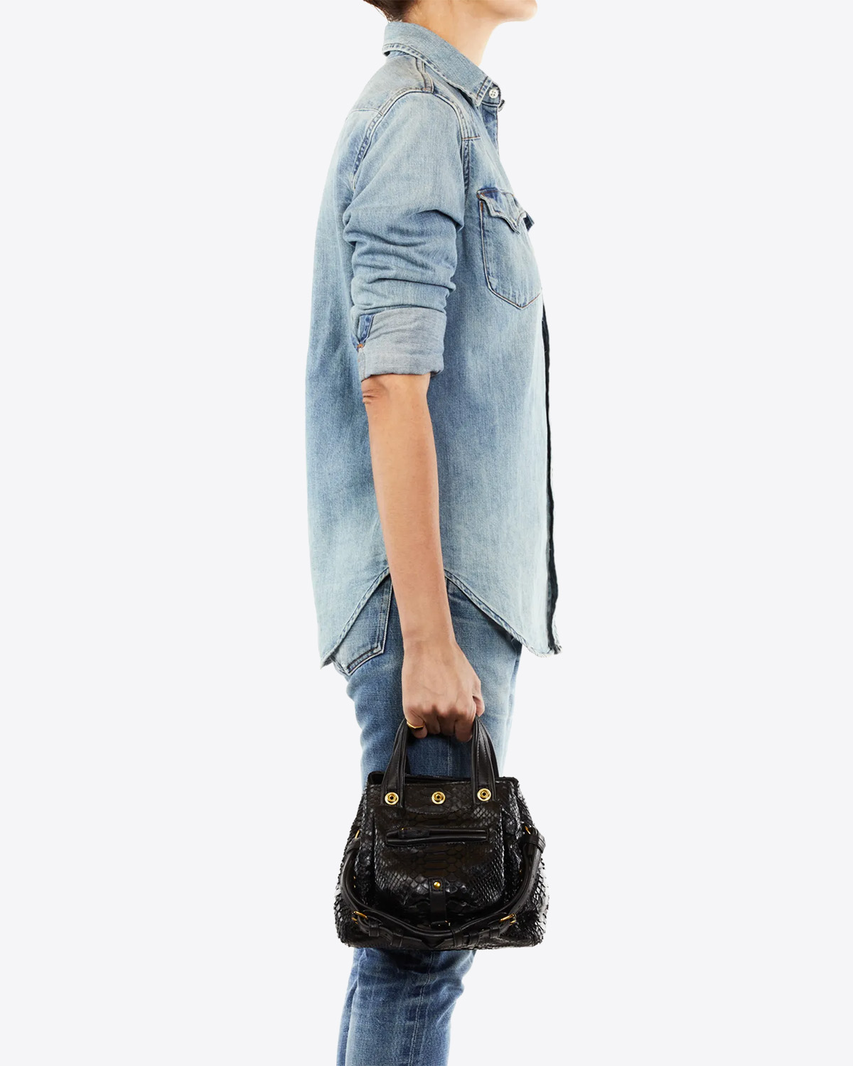 Jerome Dreyfuss Sac Billy Nano Python Noir