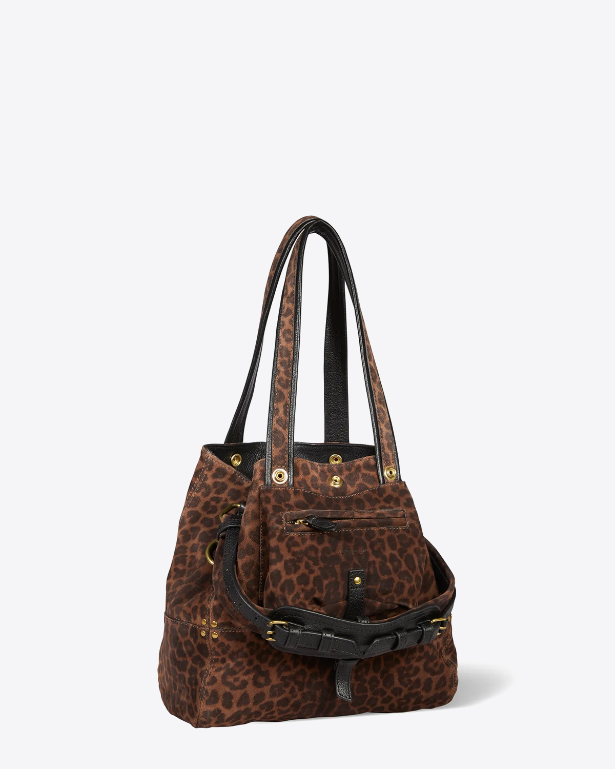 Sac Billy S imprimé Léopard Naturel Jérôme Dreyfuss 