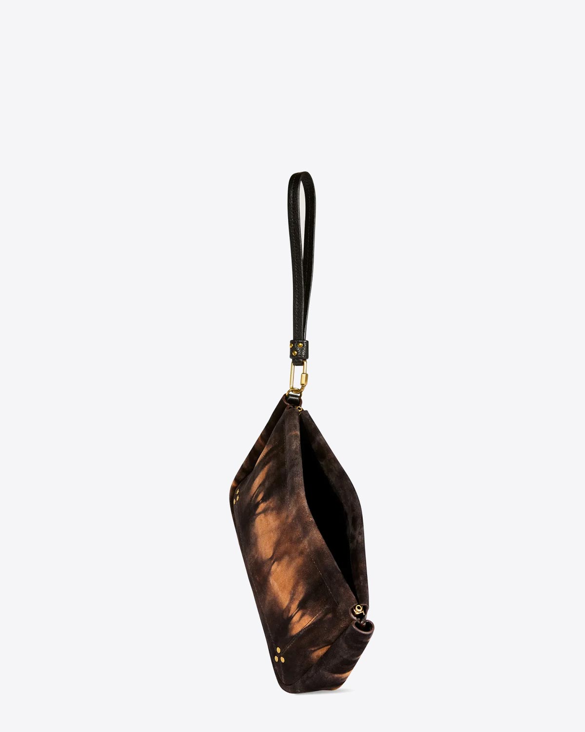 Pochette Jérôme Dreyfuss Clap L Split Suede Tie Dye Corail