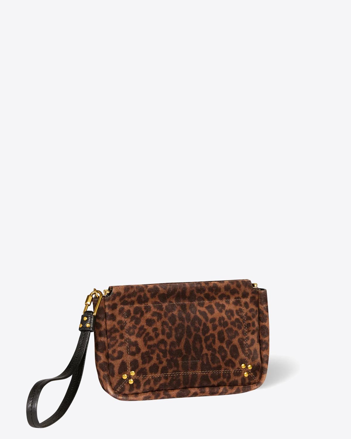 Pochette Jérome Dreyfuss Clap M Split Calfskin Léopard Naturel
