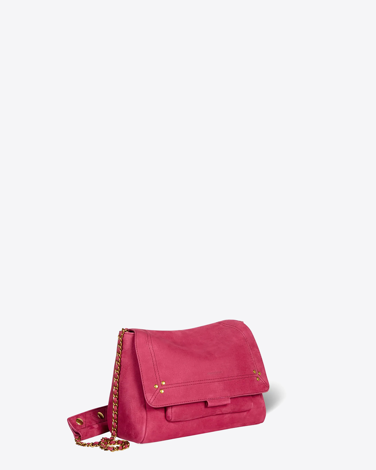 Jérôme Dreyfuss Sac Lulu M Bullskin Croco Framboise 