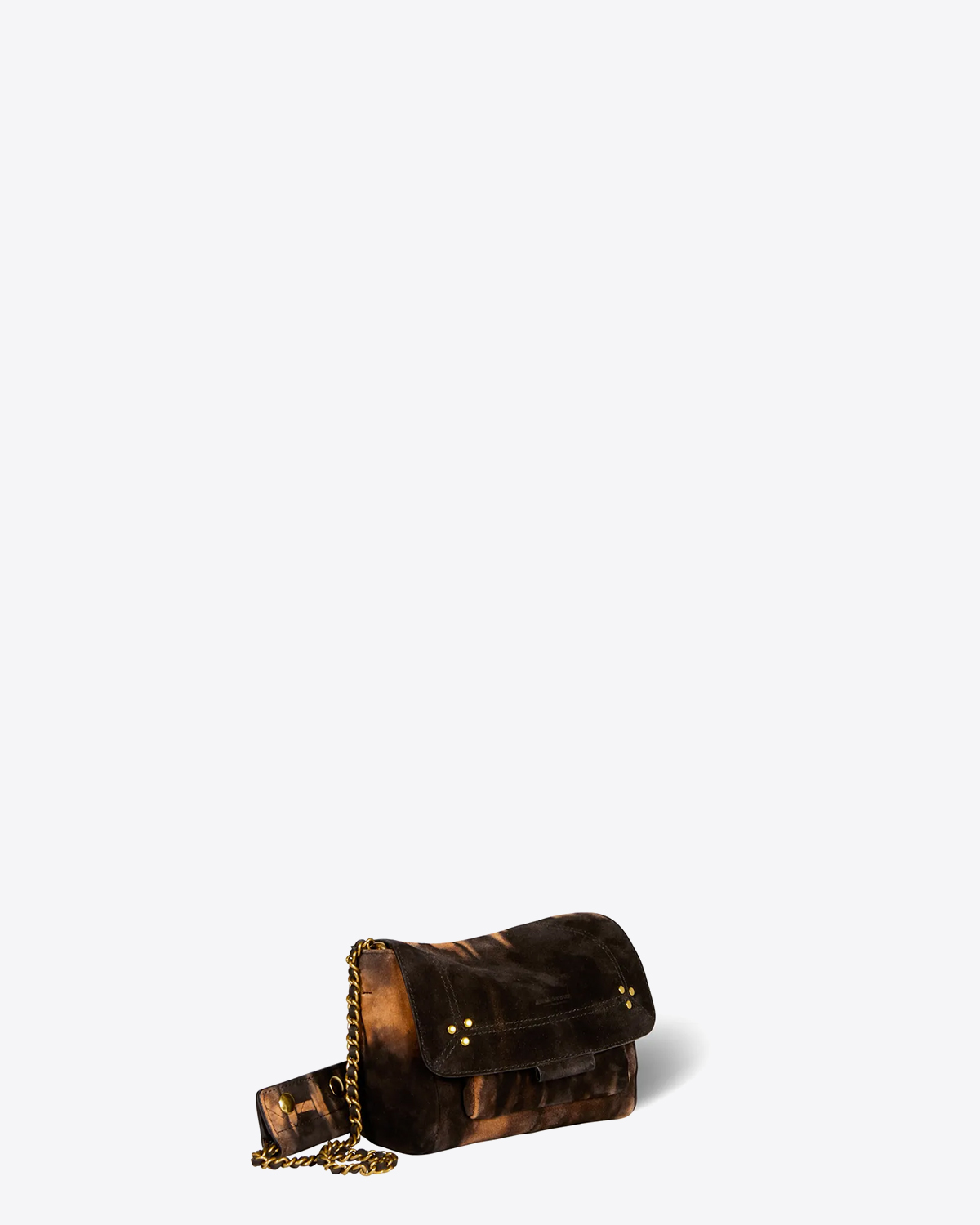 Sac Jérôme Dreyfuss  Lulu S Split Suede Tie & Dye Corail 