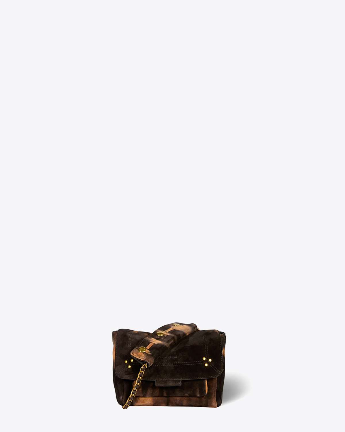 Sac Jérôme Dreyfuss  Lulu S Split Suede Tie & Dye Corail 