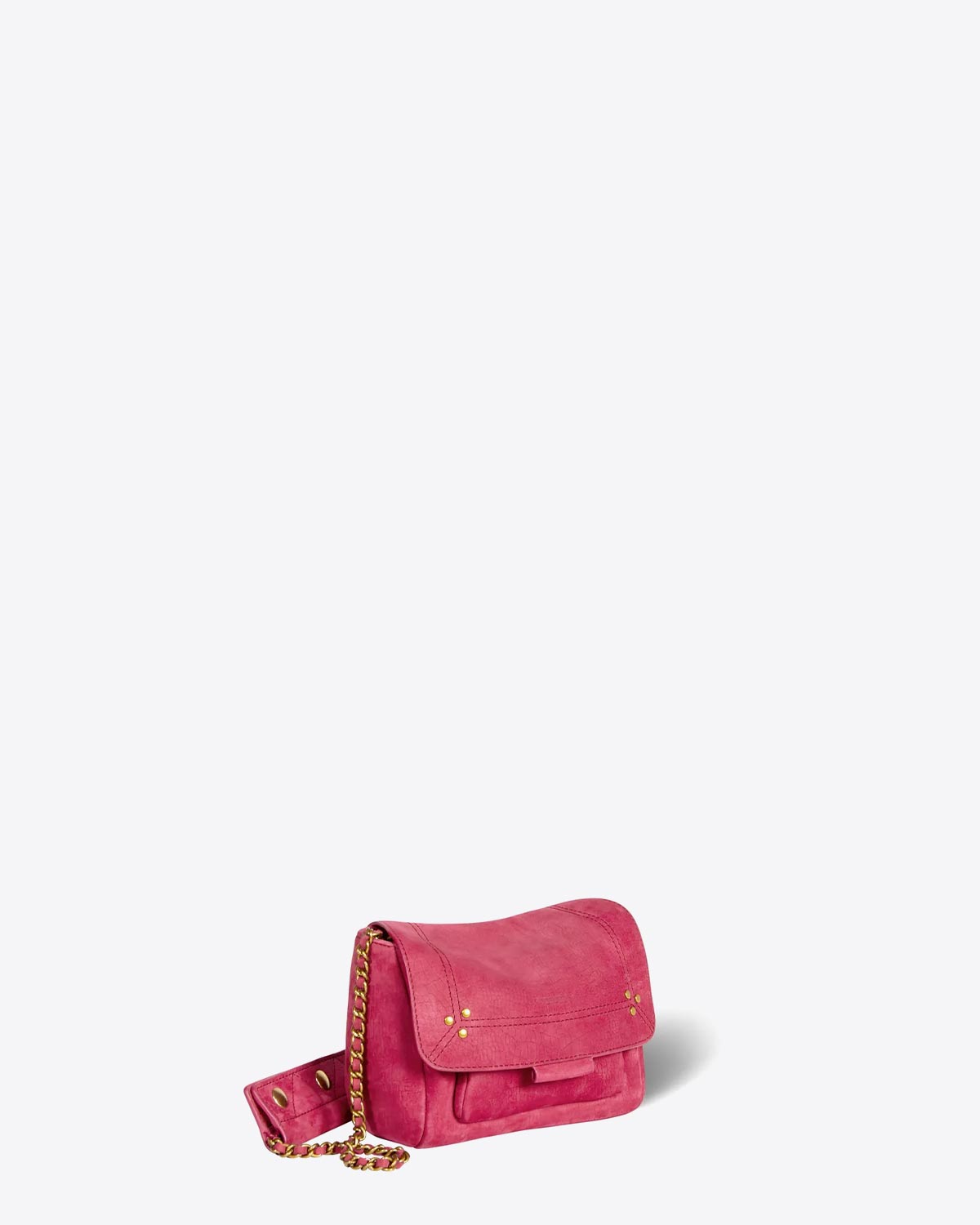 Sac Jérôme Dreyfuss  Lulu S  Bullskin Croco Framboise 
