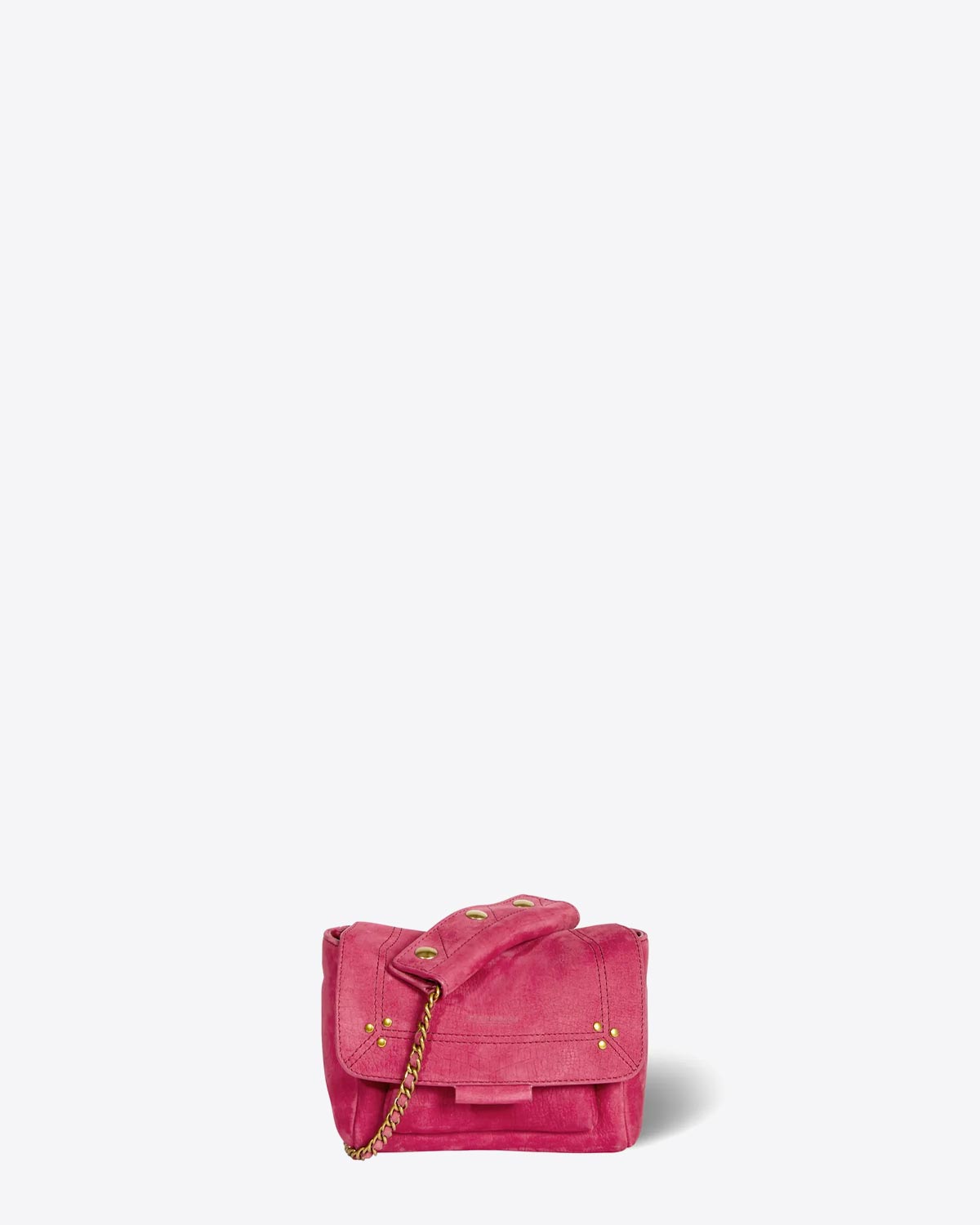 Jérôme Dreyfuss Sac Lulu S  Bullskin Croco Framboise
