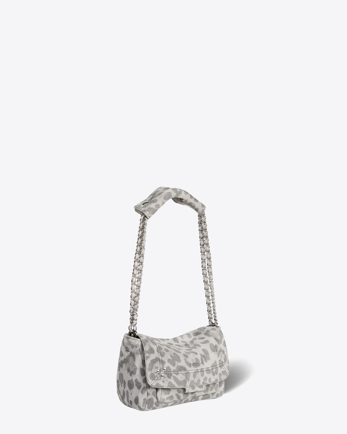 Sac  Lulu S Split Suede Léopard Gris Jérôme Dreyfuss
