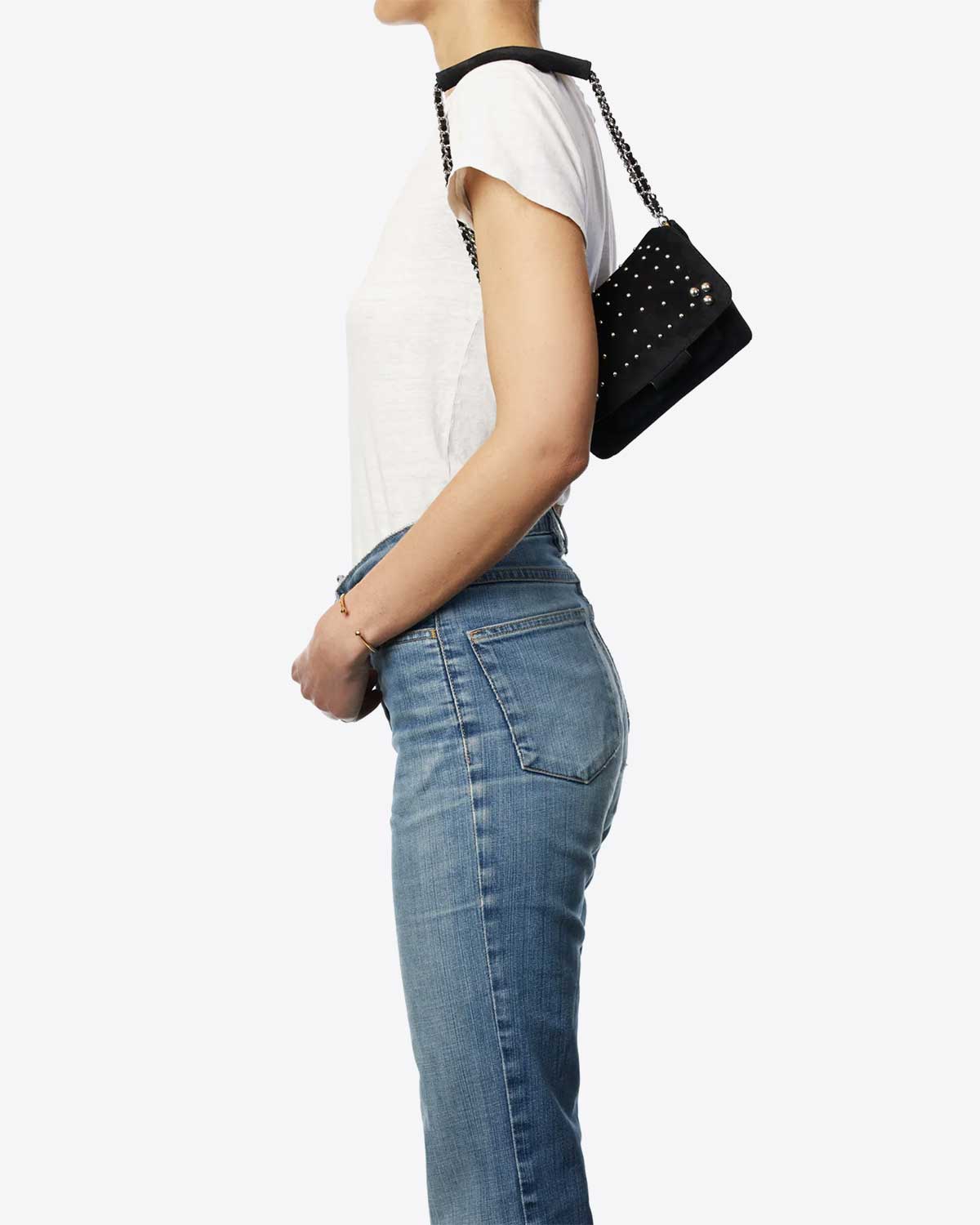Sac Lulu S Split Suede Taos Silver Jérôme Dreyfuss
