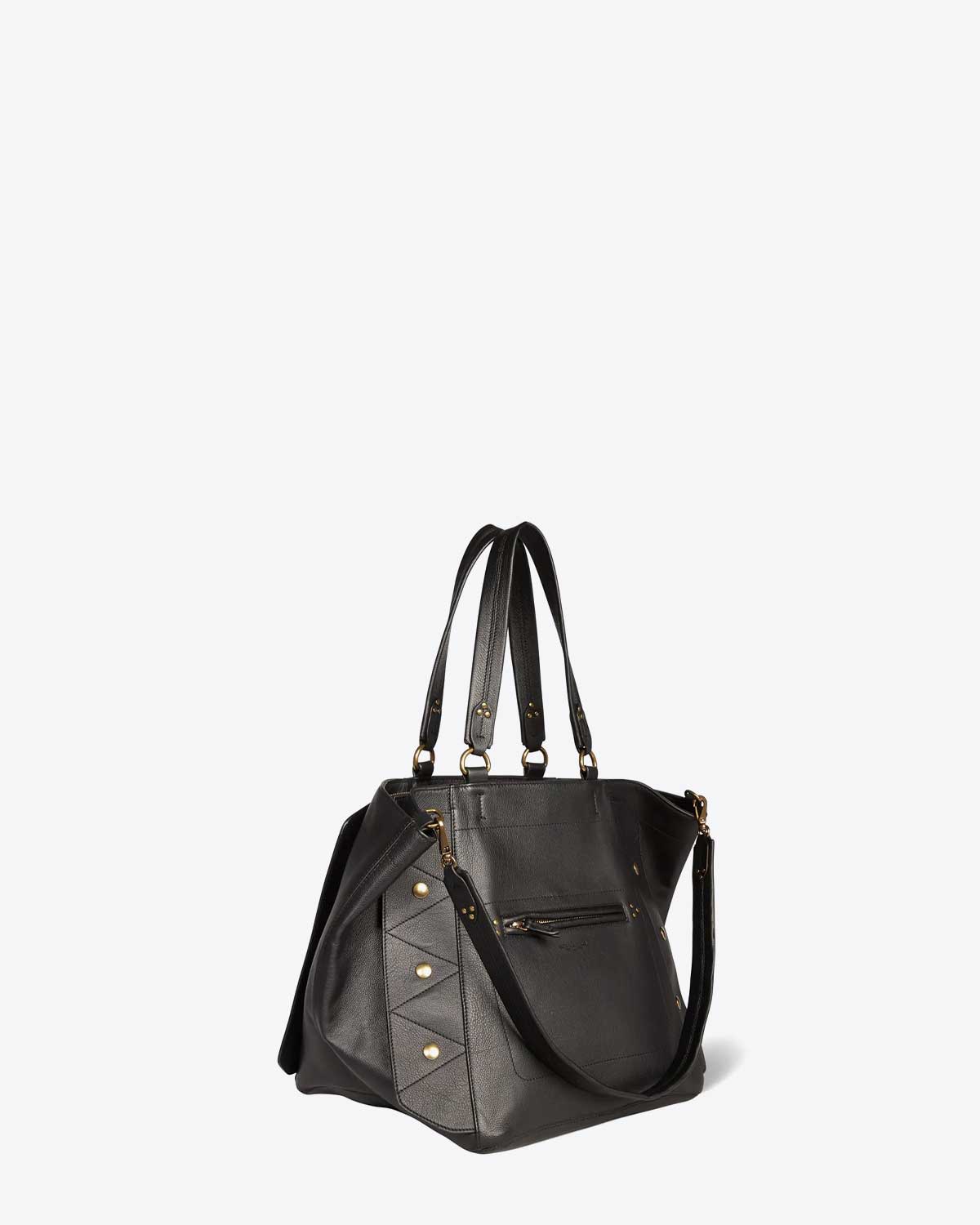 Sac  Jérôme Dreyfuss  Roger en cuir noir