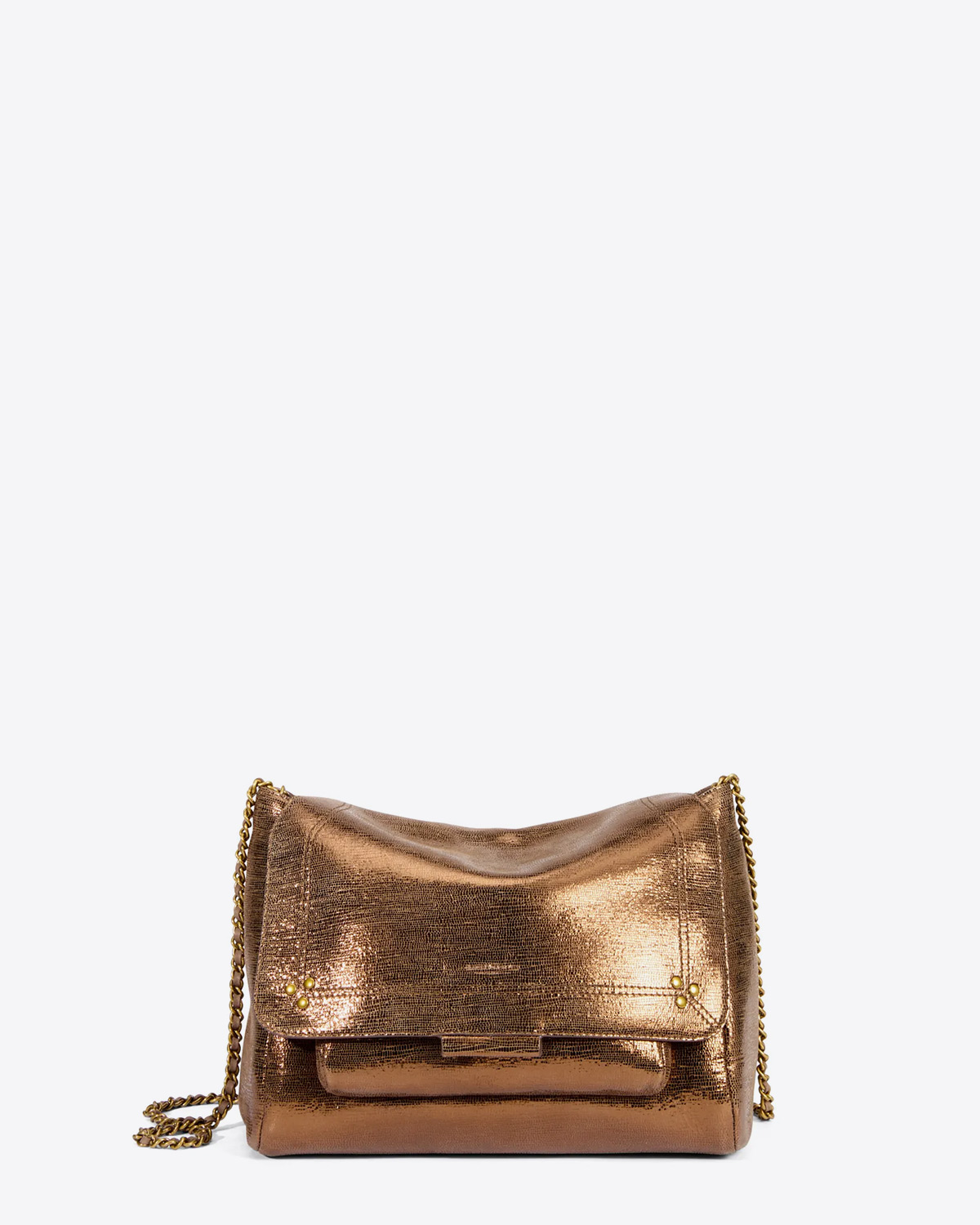 Jérôme Dreyfuss Collection Lulu L Goatskin - Lamé Bronze