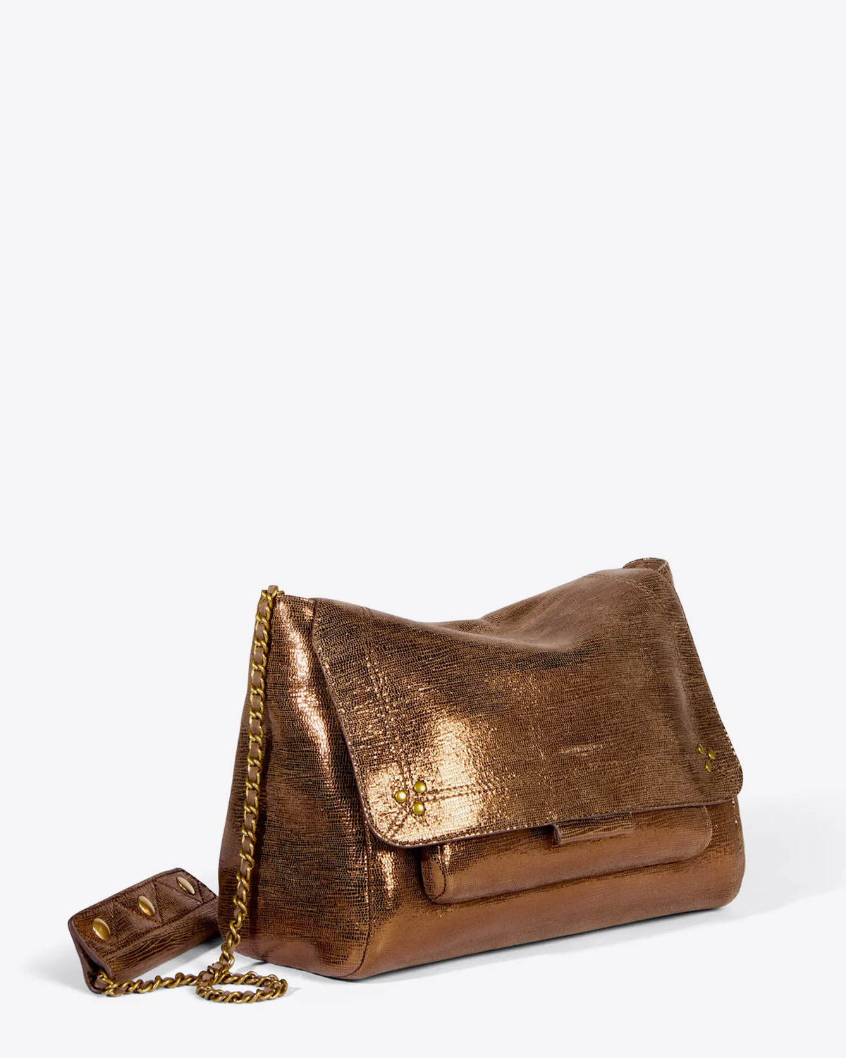 Jérôme Dreyfuss Collection Lulu L Goatskin - Lamé Bronze