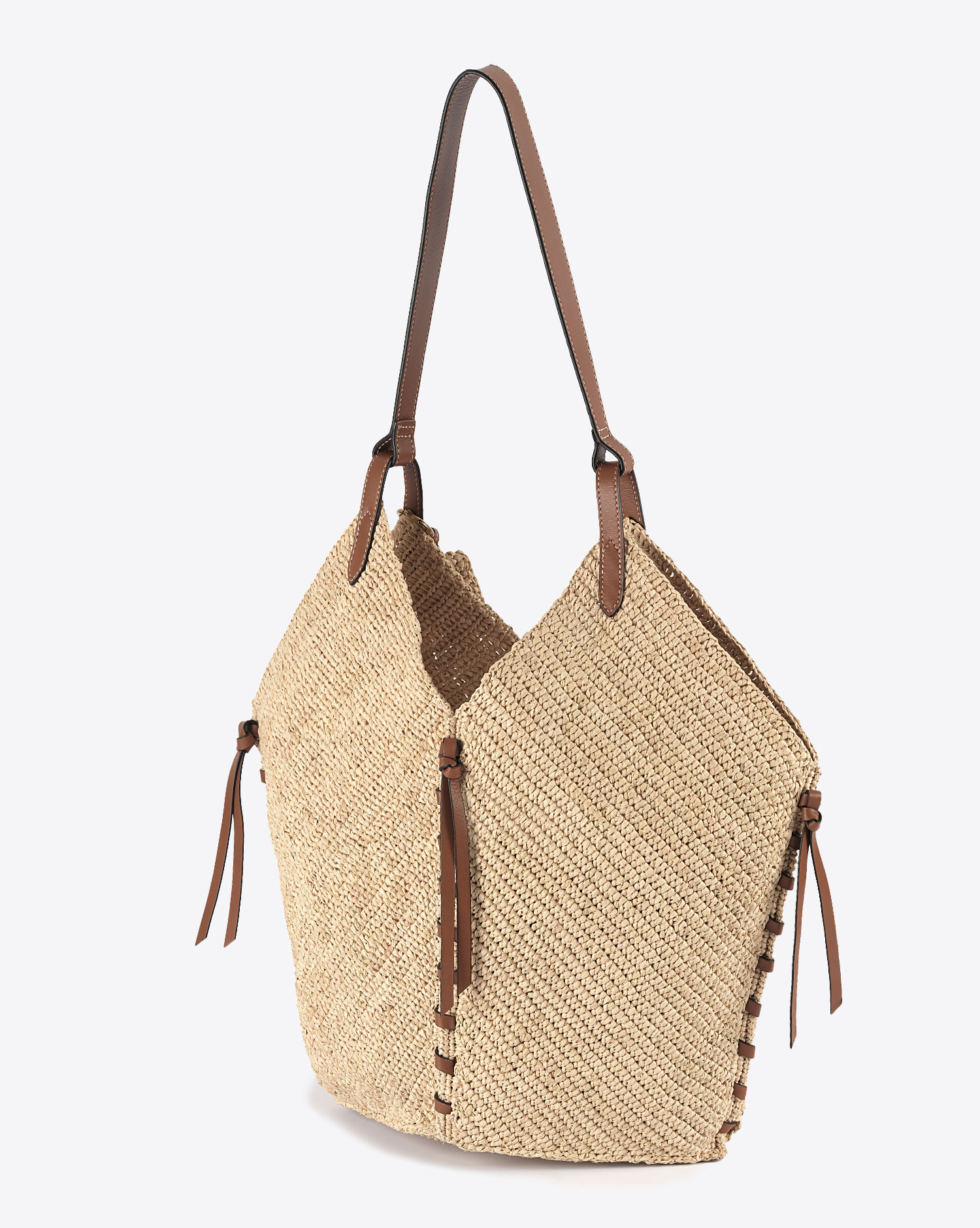 Produit Sac panier Tampa Isabel Marant en raphia naturel. 