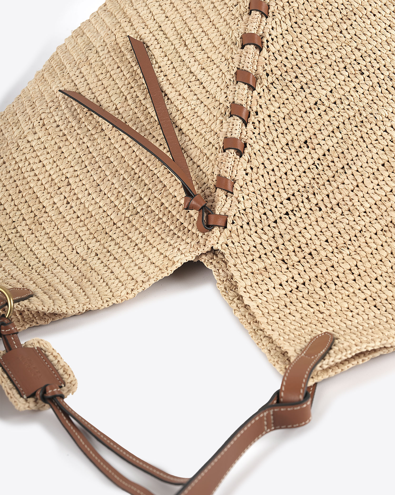 Sac panier Tampa Isabel Marant en raphia naturel. 