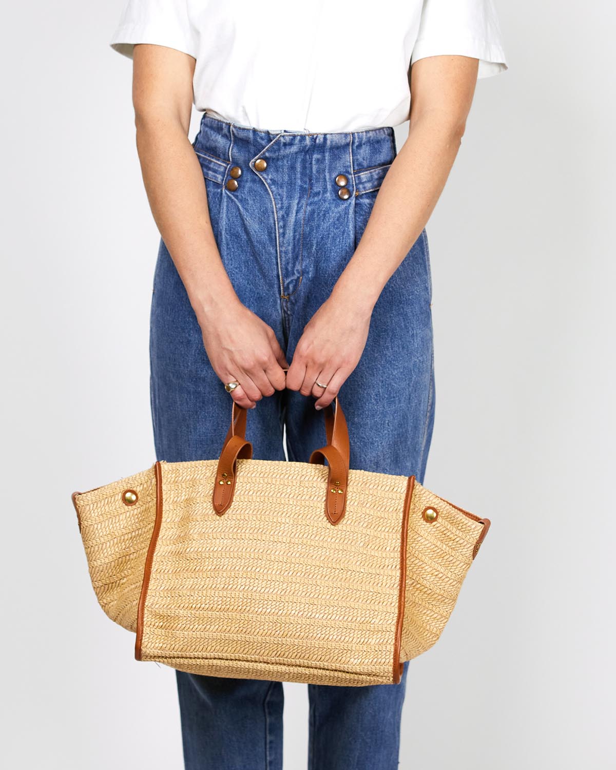 Image du produit J&eacute;r&ocirc;me Dreyfuss Sac L&eacute;on M &ndash; Raphia - 3