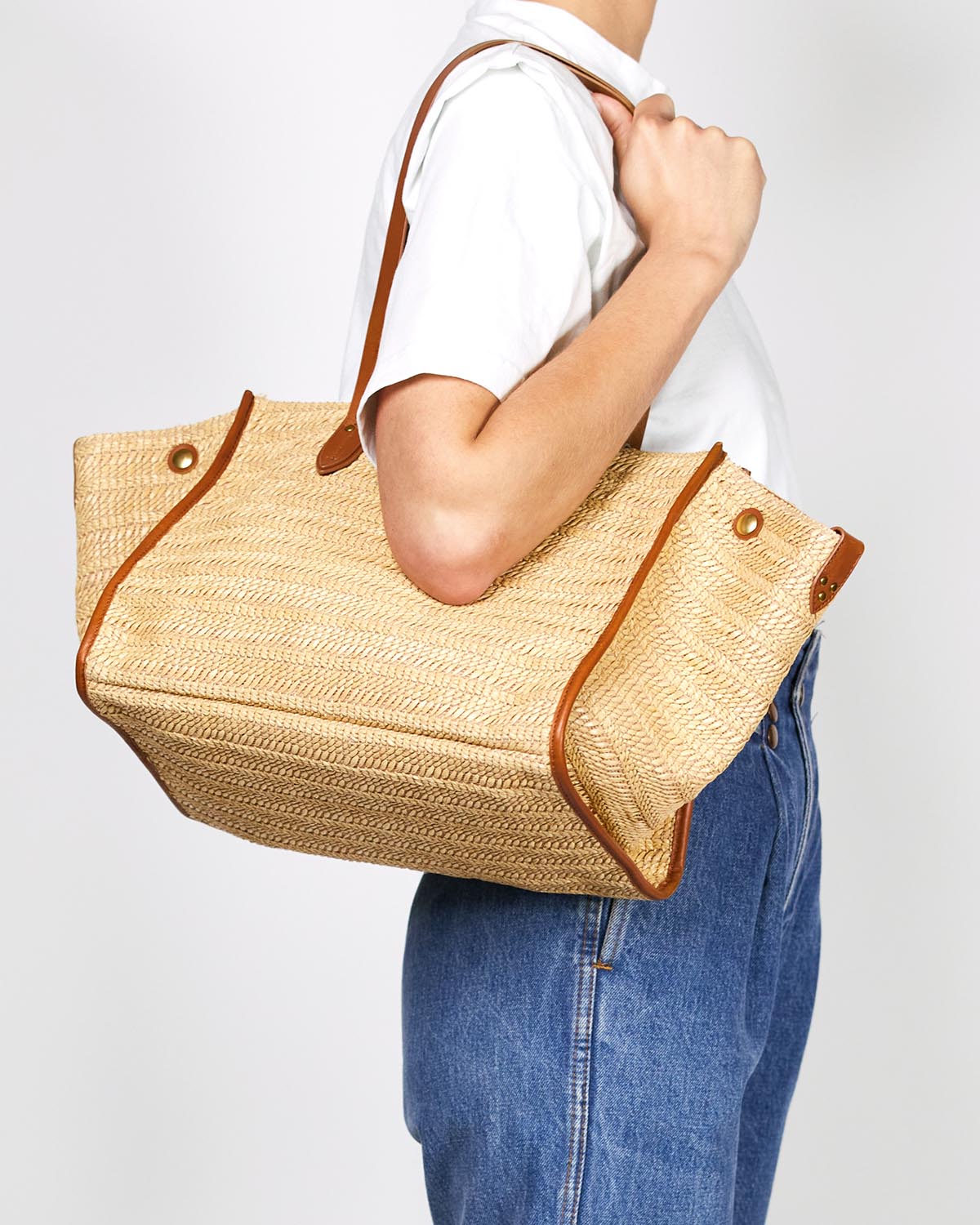 Image du produit J&eacute;r&ocirc;me Dreyfuss Sac L&eacute;on M &ndash; Raphia - 4