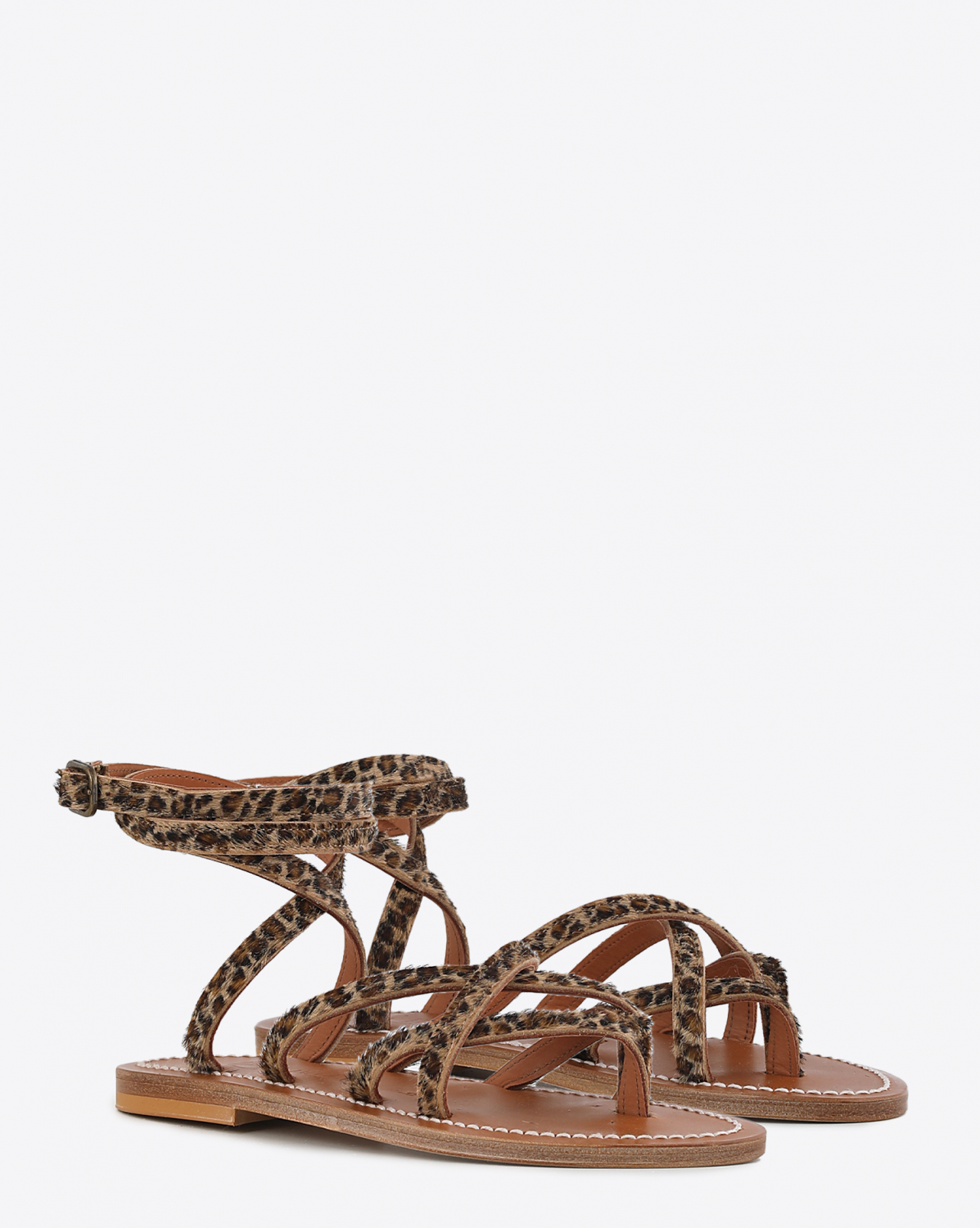 K jacques leopard sales sandals