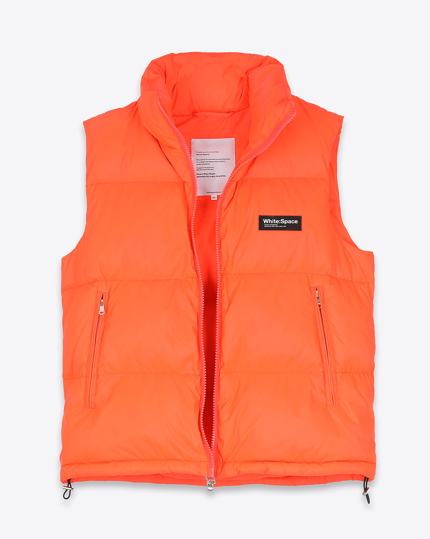 White Space Scott Down Vest – Coral