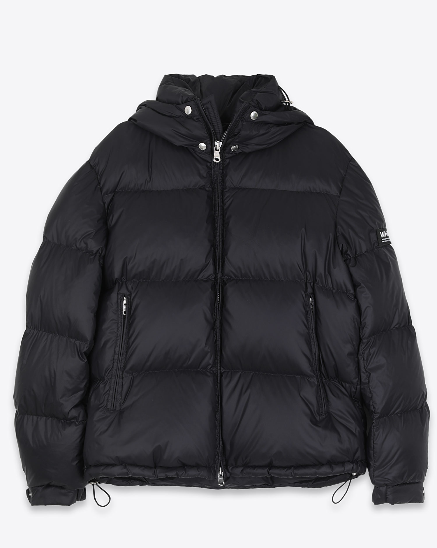 Doudoune White Space Scott Down Jacket Black. Fermée.