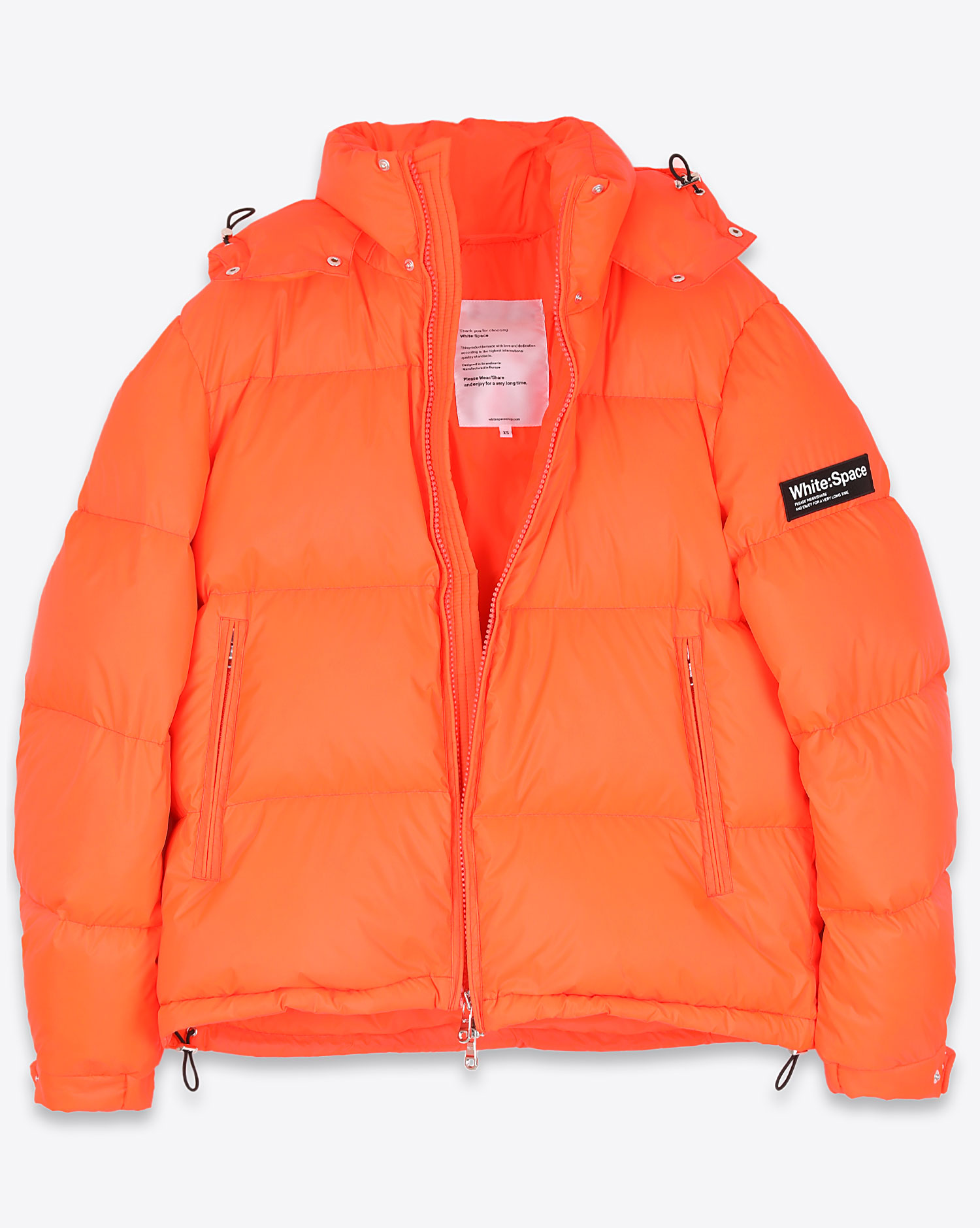 Doudoune White Space Scott Down Jacket Coral. Ouverte.