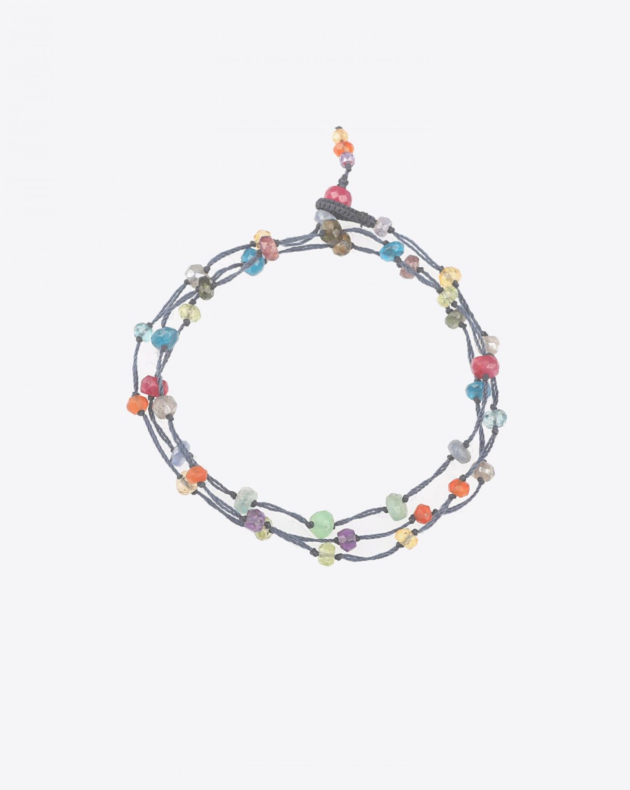 Image du produit Sharing Bracelet 3 Tours/Collier Court LOOPY FAIRY - Cordon Bleu