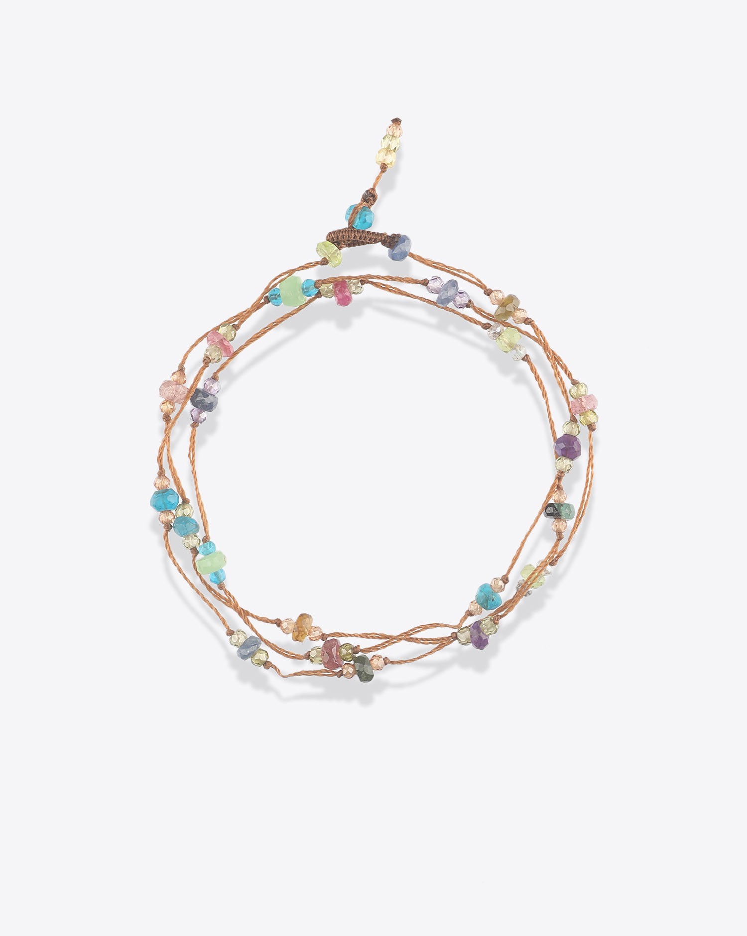 Produit Bracelet 3 Tours Loopy Sparkly Sharing sur cordon Tabac