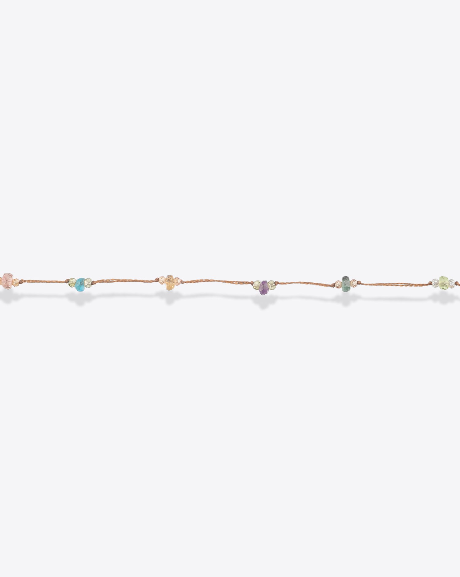 Bracelet 3 Tours Loopy Sparkly Sharing sur cordon Tabac