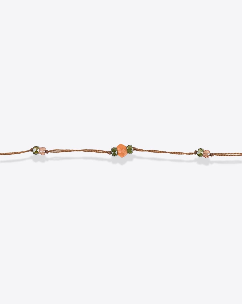 Bracelet de cheville Anky Duo Sharing Sparkly. D&eacute;tail des pierres semi-pr&eacute;cieuses.