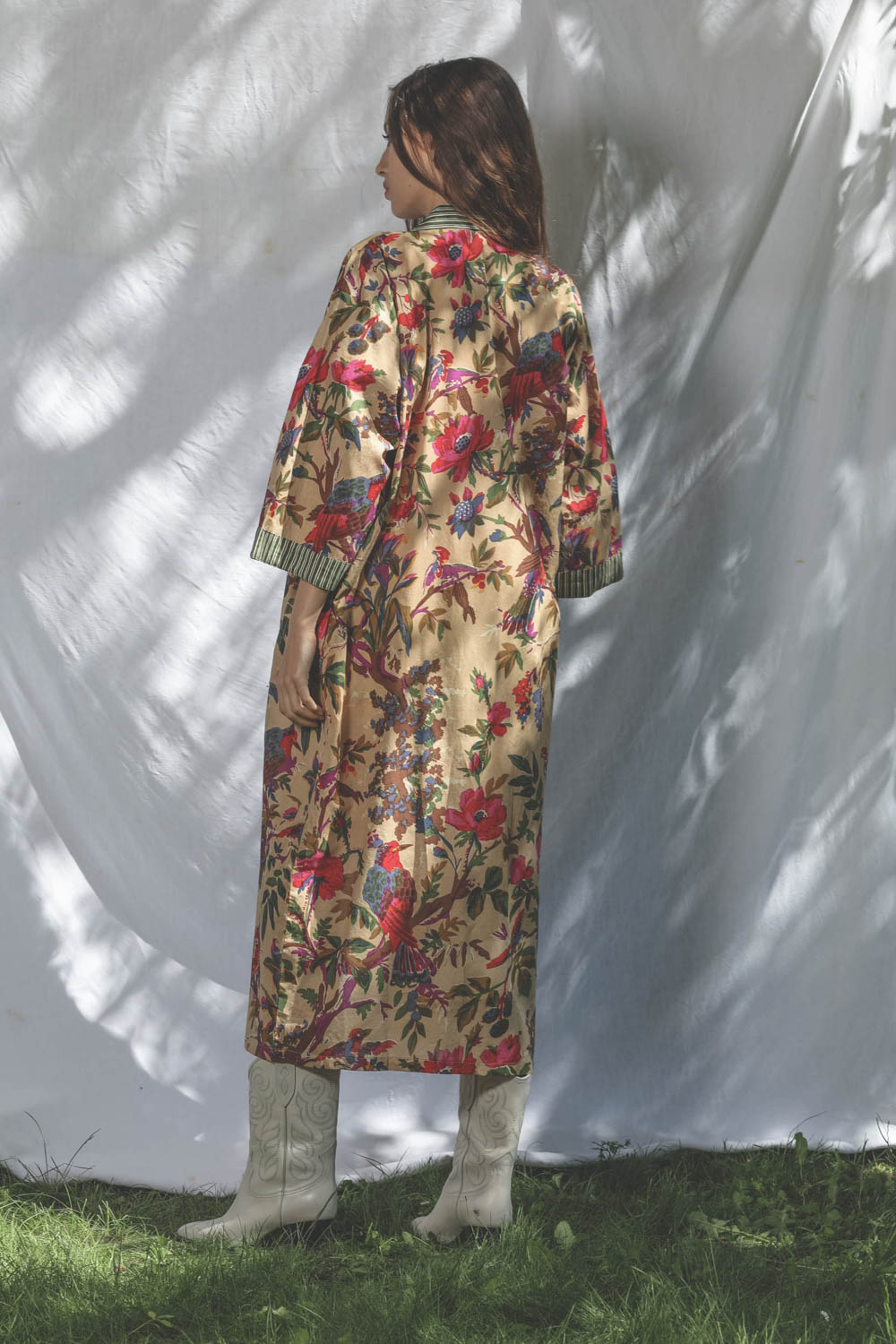 Kimono Beige Vert Sharing 