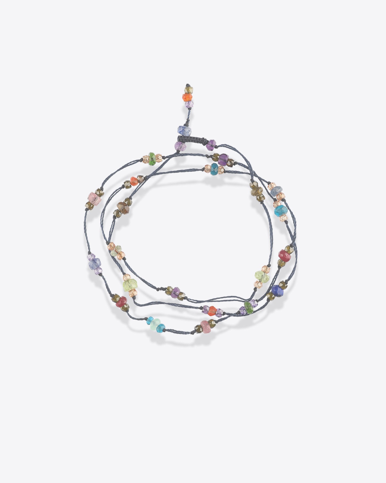 Bracelet 3 Tours Tibétain Loopy Sparkly 1 - Cordon Bleu Sharing