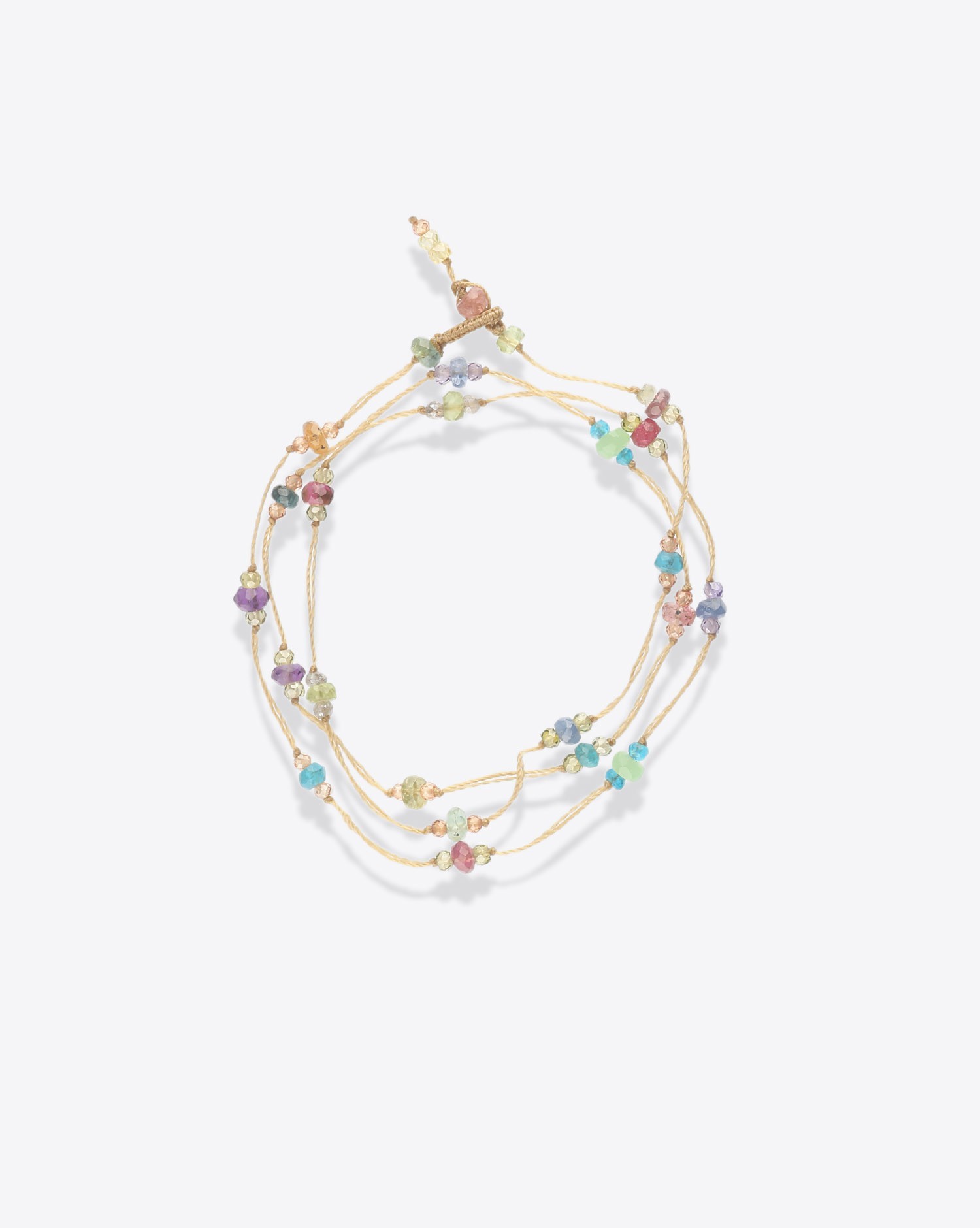 Image du produit Sharing Bracelet 3 Tours Loopy Sparkly - Cordon Beige - 2