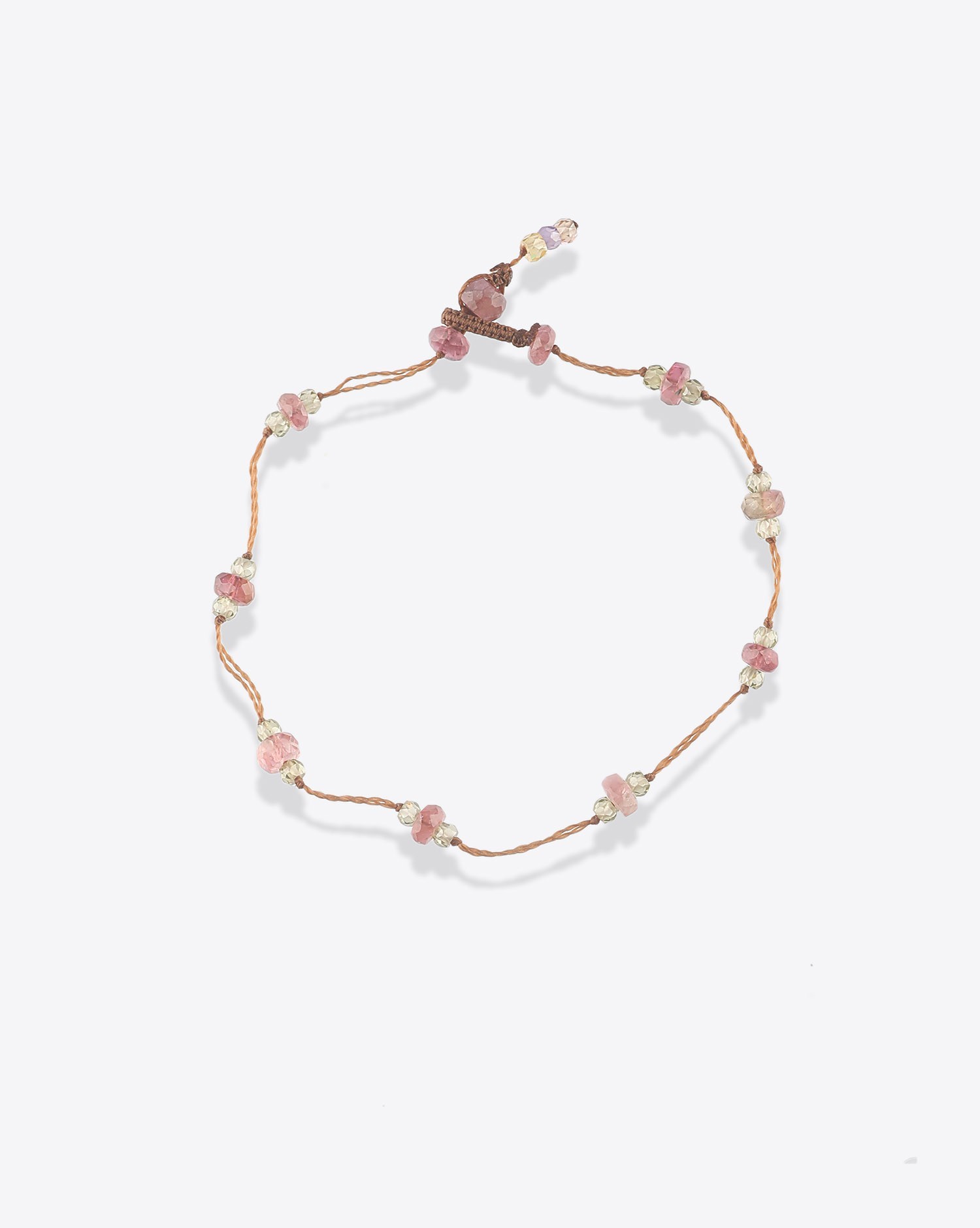 Image du produit Sharing Bracelet T.Bee Duo Sparkly - Cordon Tabac  