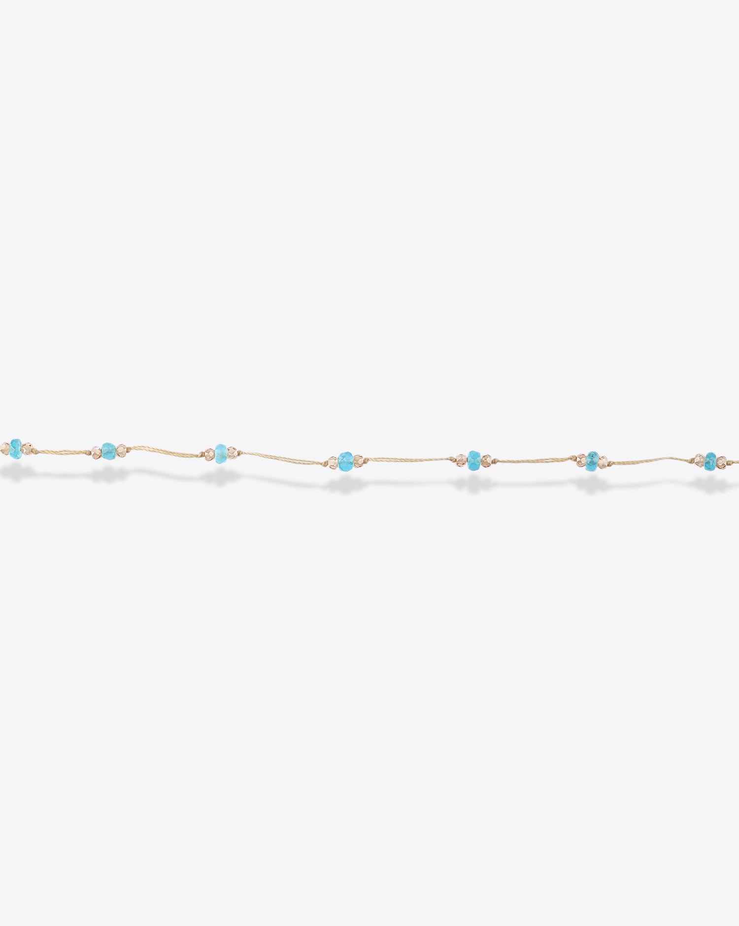 Image du produit Sharing Bracelet T.Bee Duo Sparkly Apatite Zirconium - Cordon Beige   - 2