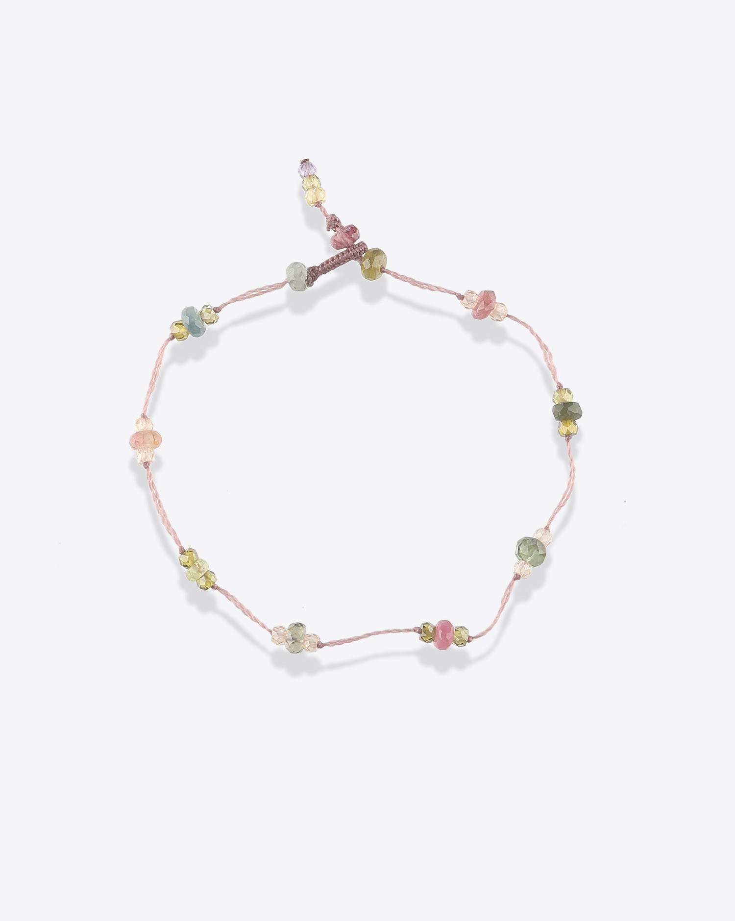 Image du produit Sharing Bracelet T.Bee Sparkly Tourmaline - Cordon Rose  