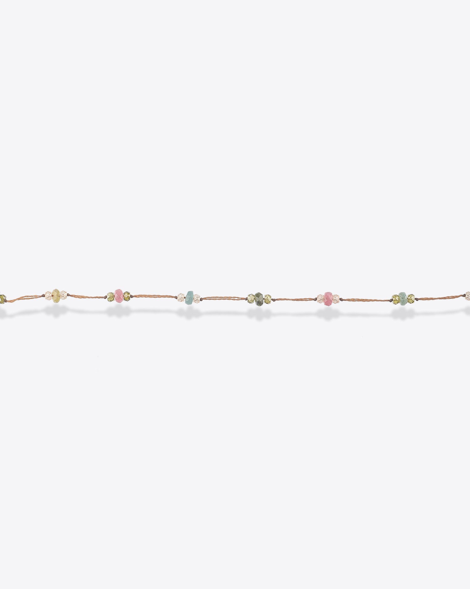 Image du produit Sharing Bracelet T.Bee Sparkly Tourmaline - Cordon Tabac   - 2