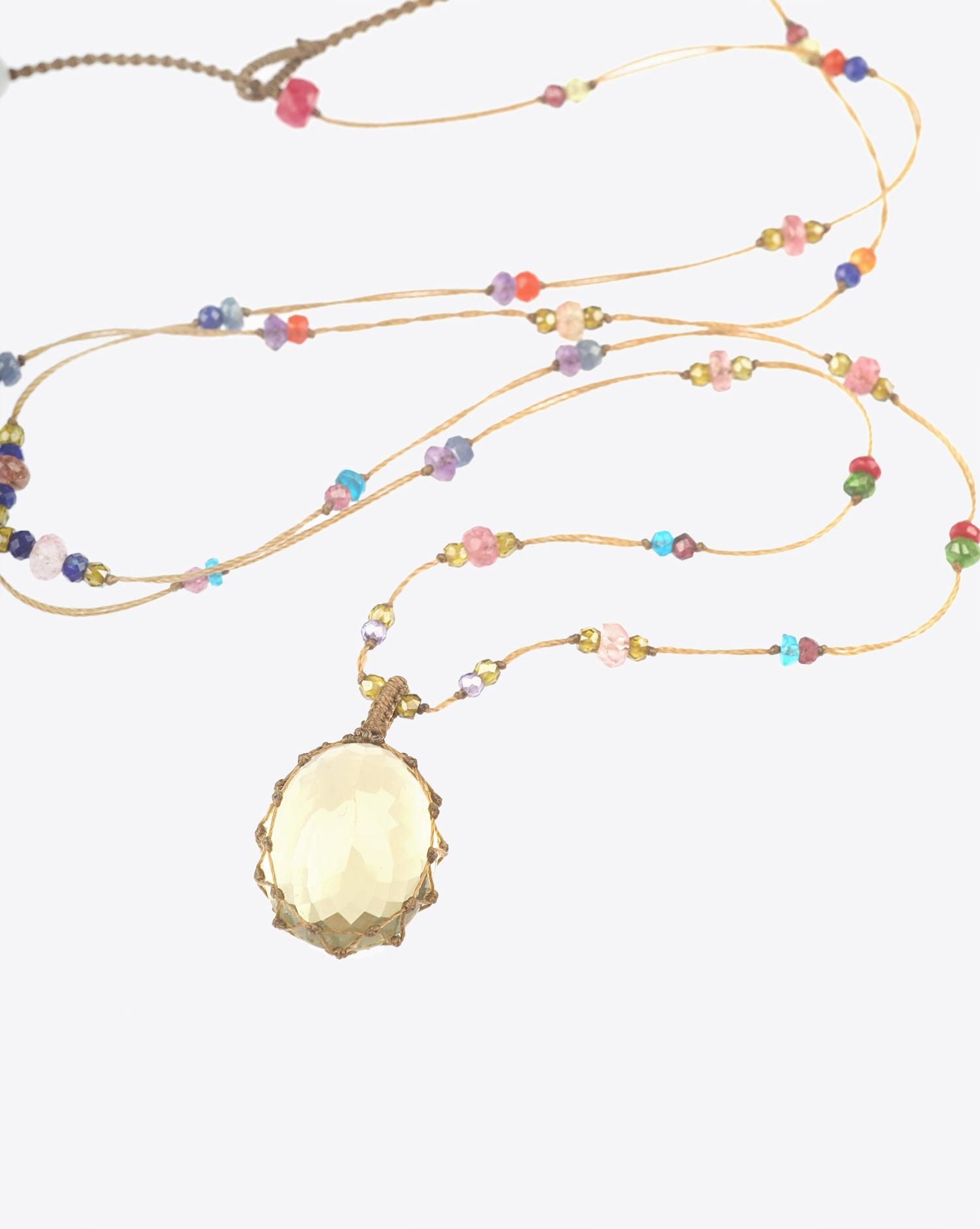Image du produit Sharing Collier Long TIBETAN - Lemon Topaze   - 2