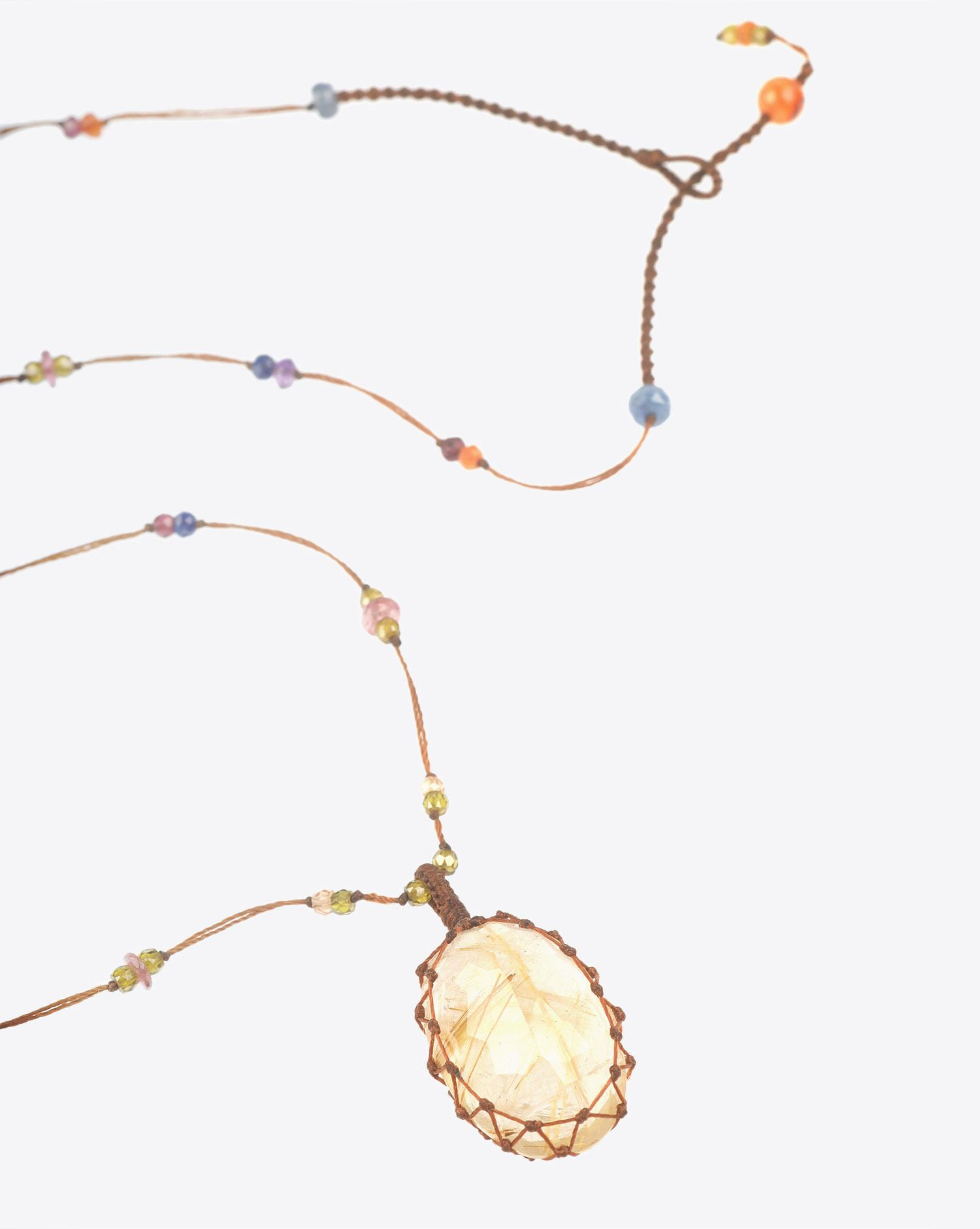 Image du produit Sharing Collier Long TIBETAN - Rutile Quartz   - 2