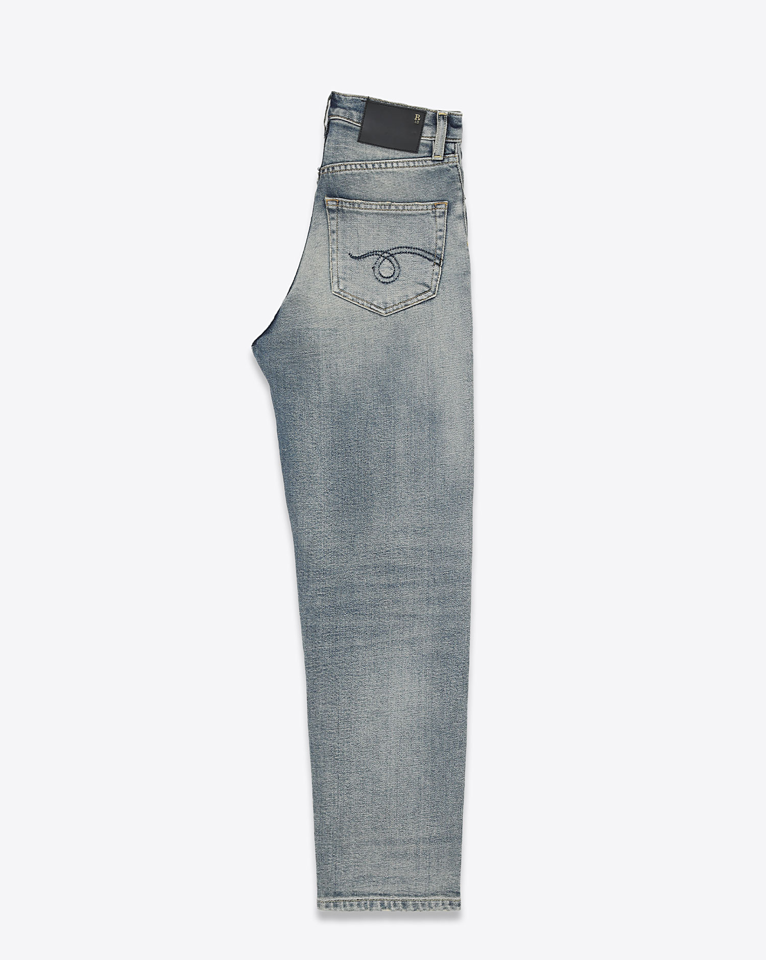 Jean Shelley Slim  Hester Blue Stretch R13 Denim 
