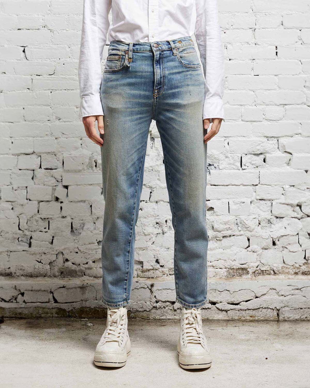 R13 Jean Shelley Slim Hester Blue Stretch