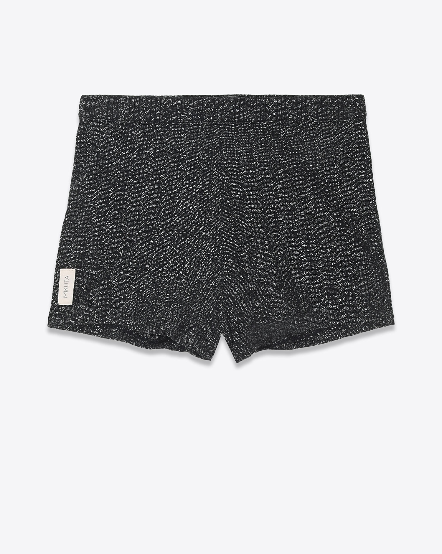 Mikuta Short côtelé à paillettes  Noir