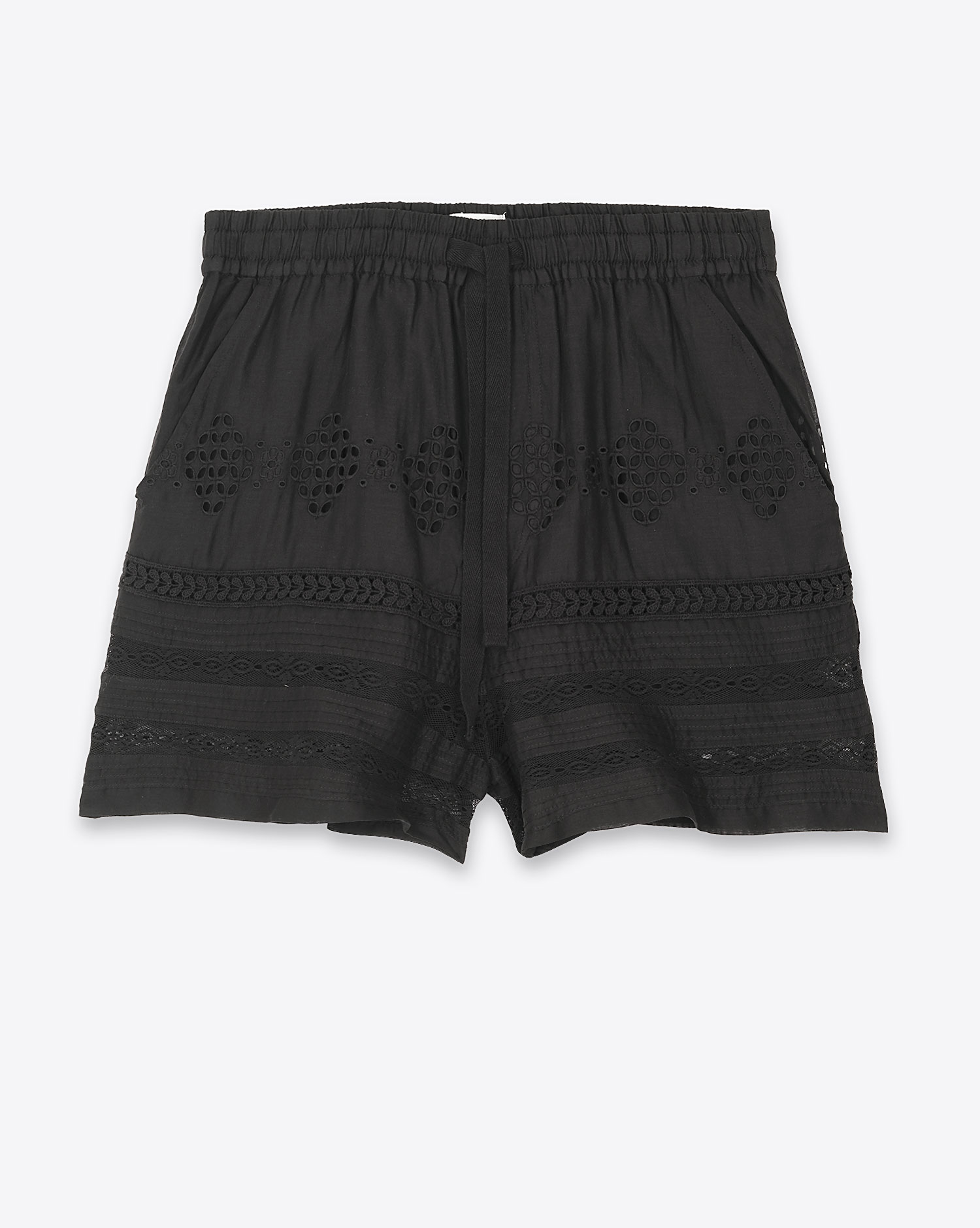 Short Damina Isabel Marant Etoile en coton noir. Vue face. 