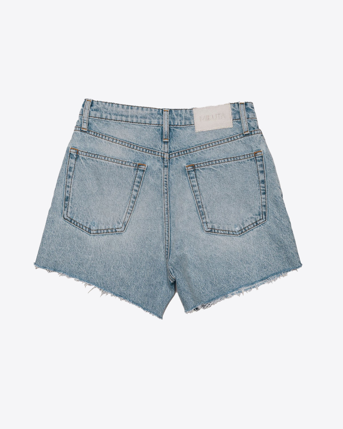 Mikuta Short Jean en denim Bleu