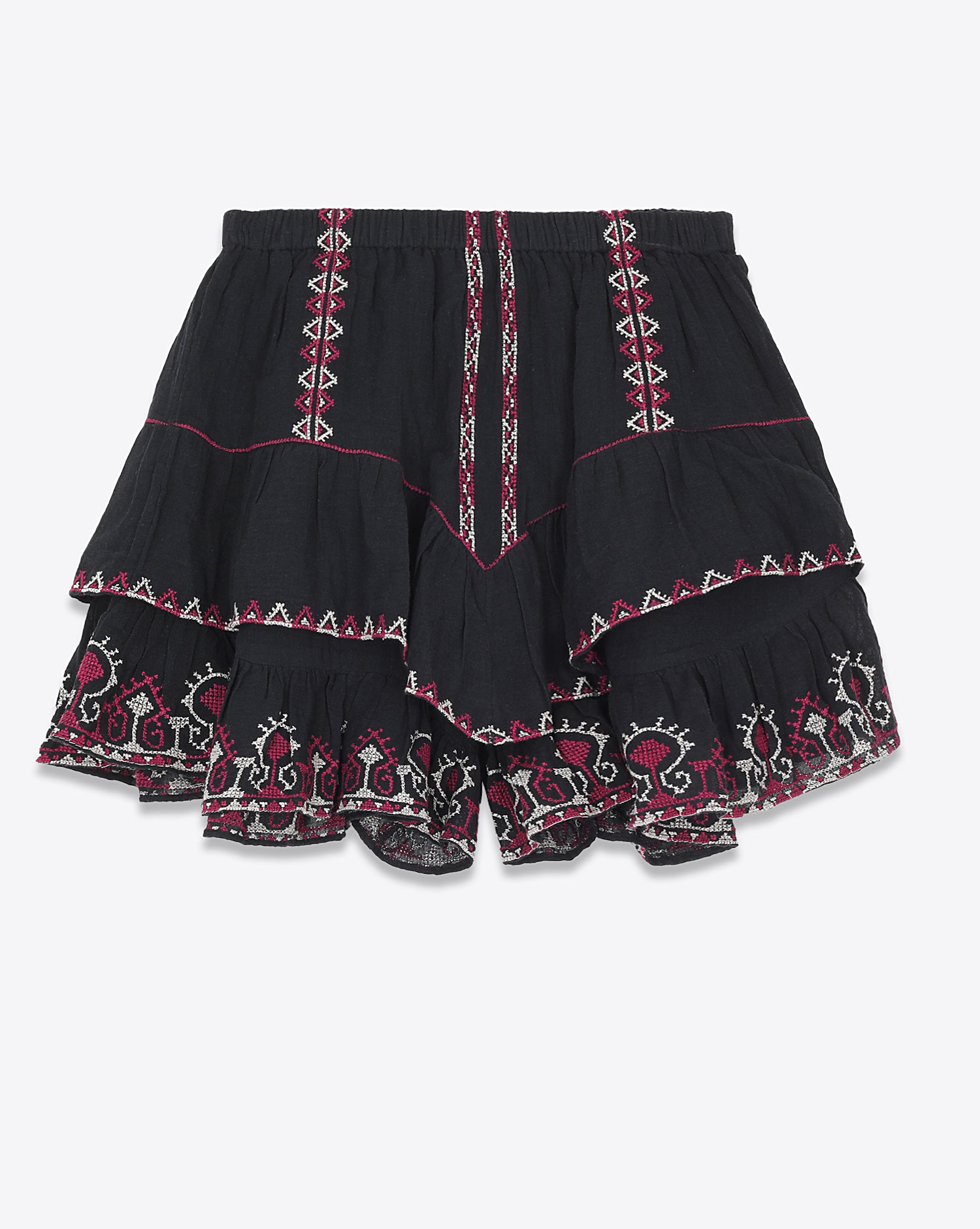 Jocadia Ruffled Cotton Mini Skirt