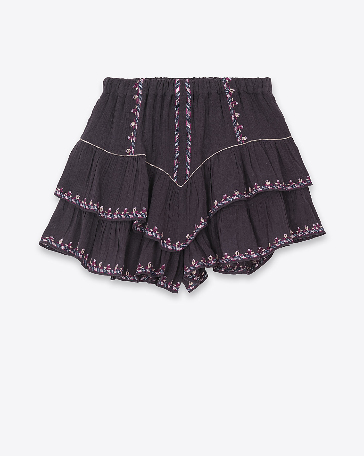 Short Jocadia Isabel Marant Etoile en coton bleu nuit. Vue face. 