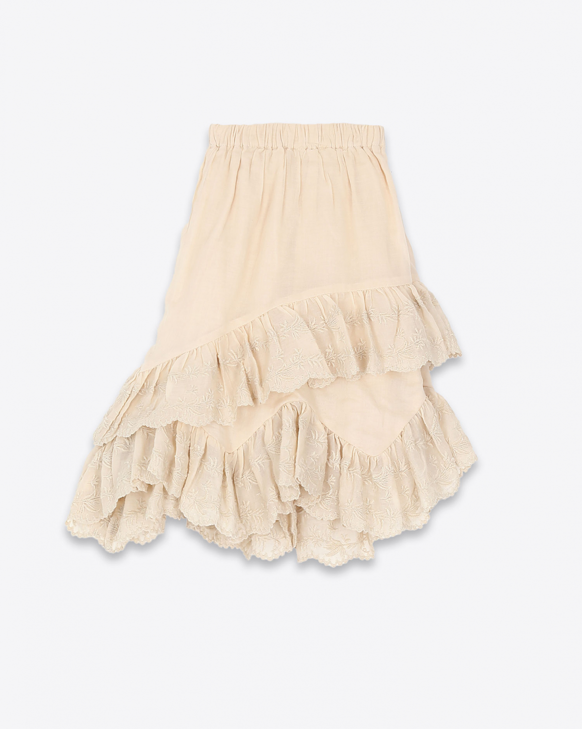 Jupe-short Locadi écru Isabel Marant Etoile. Profil.
